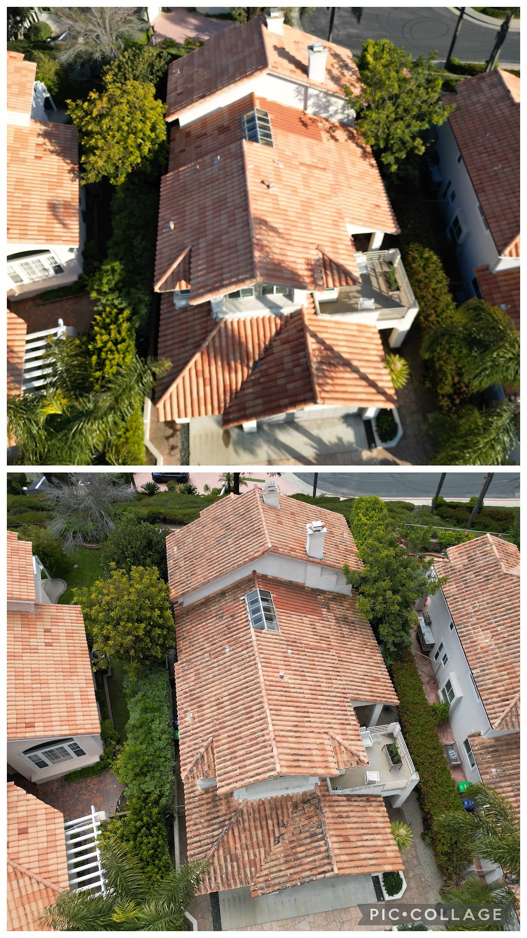 Lightweight clay tile roof cleaning in Laguna Niguel, California (1)