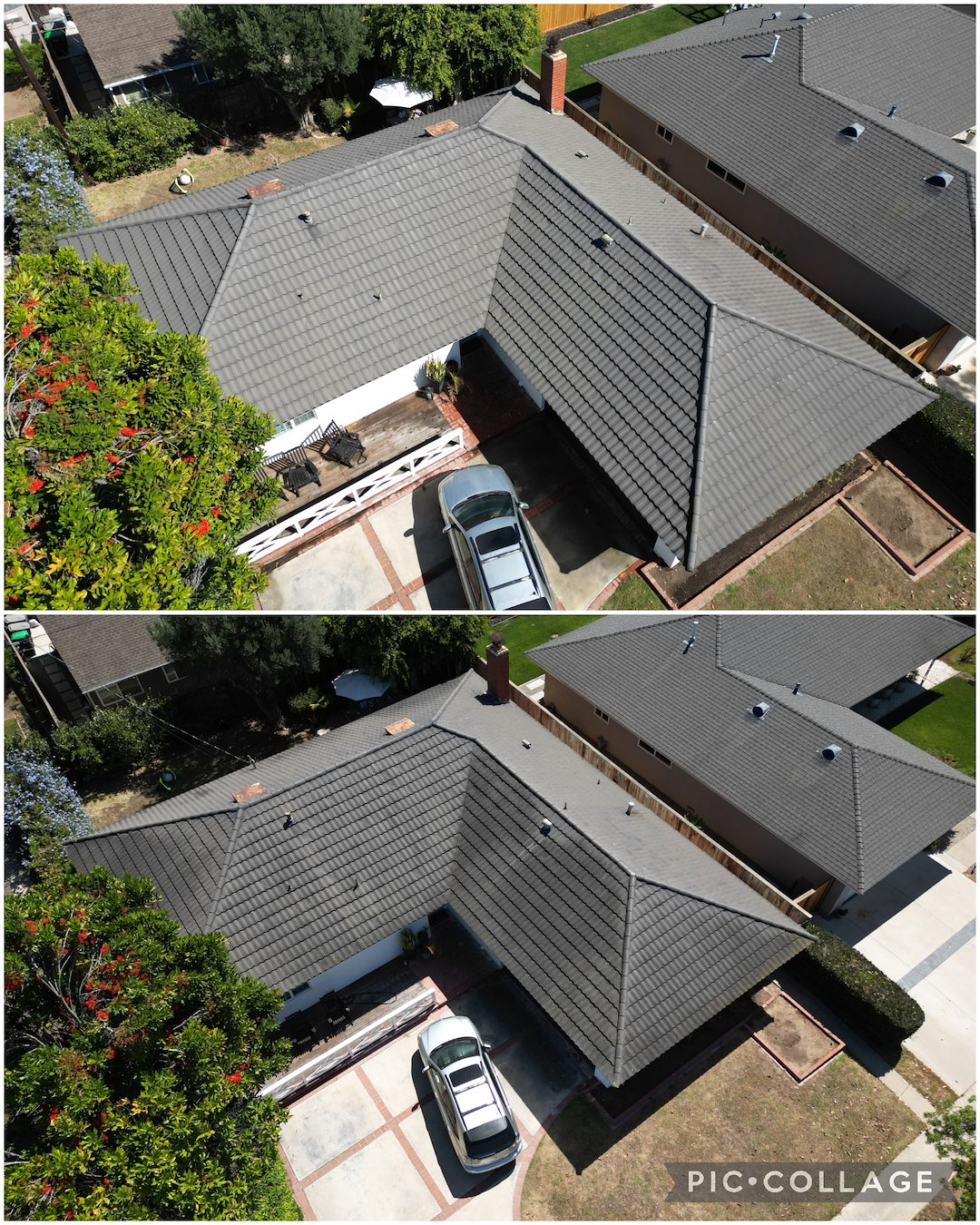 Roof cleaning in Irvine, California 