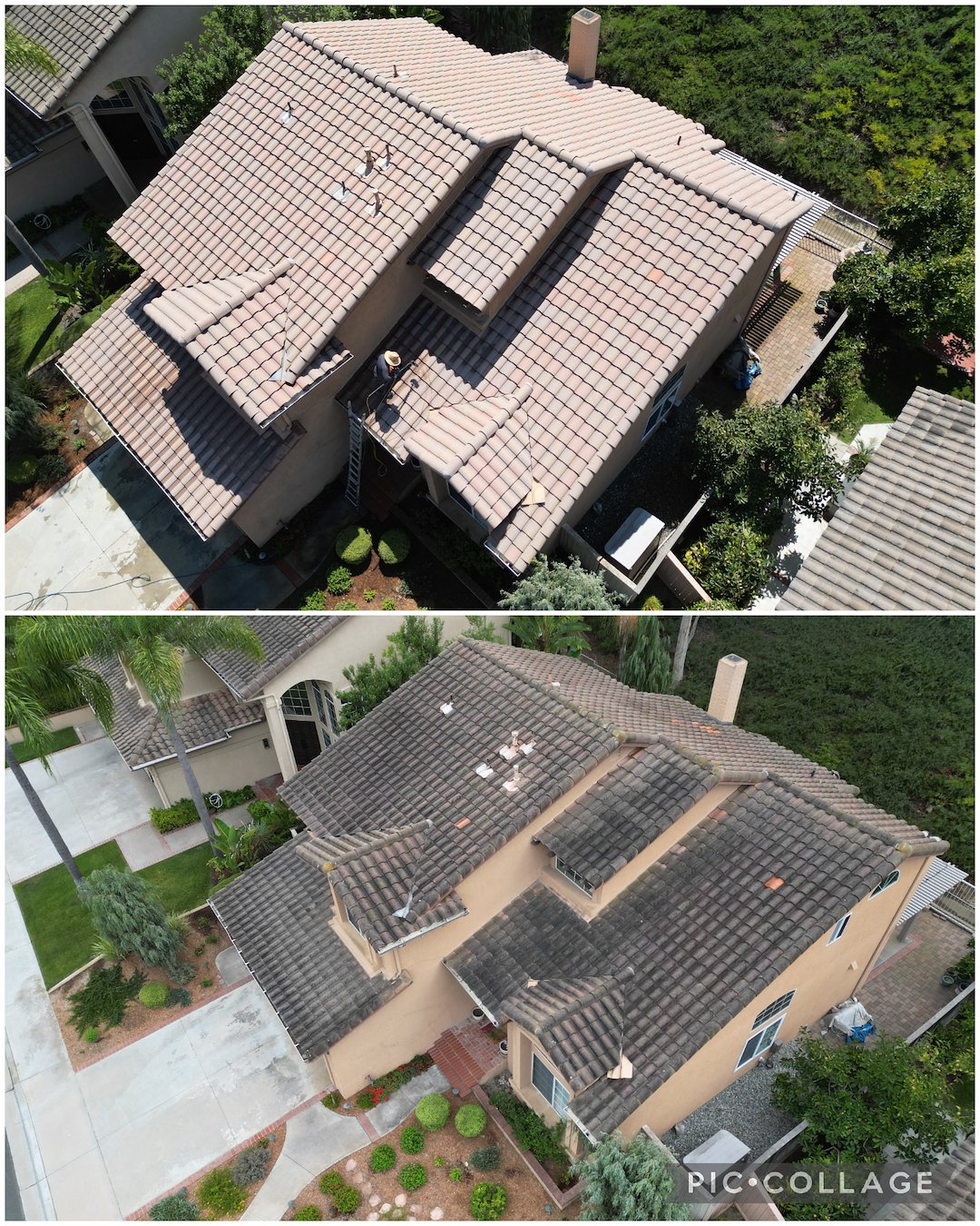 Roof cleaning in Ladera Ranch, California 