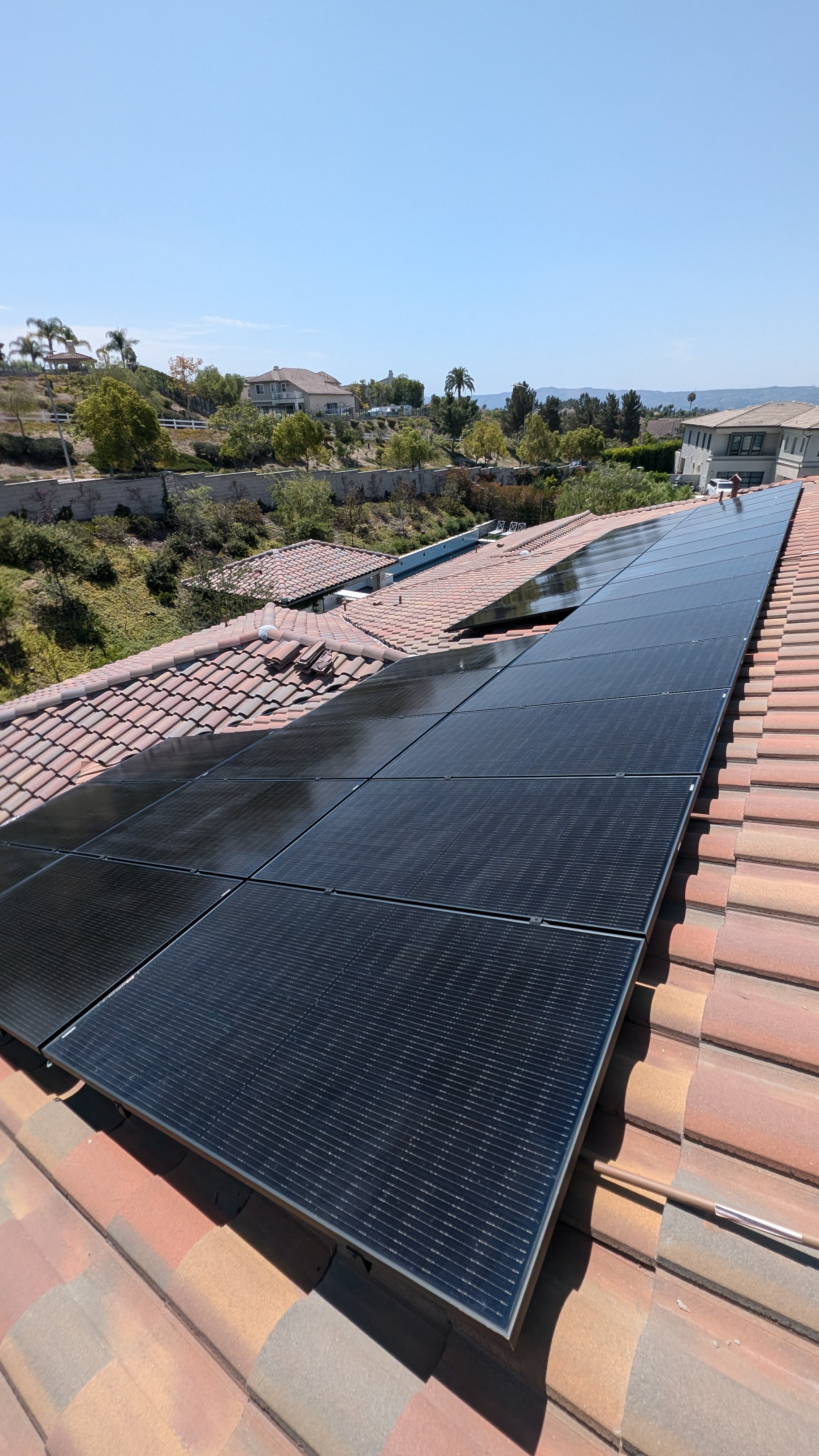 Solar panel washing and window washing in Yorba Linda, California 